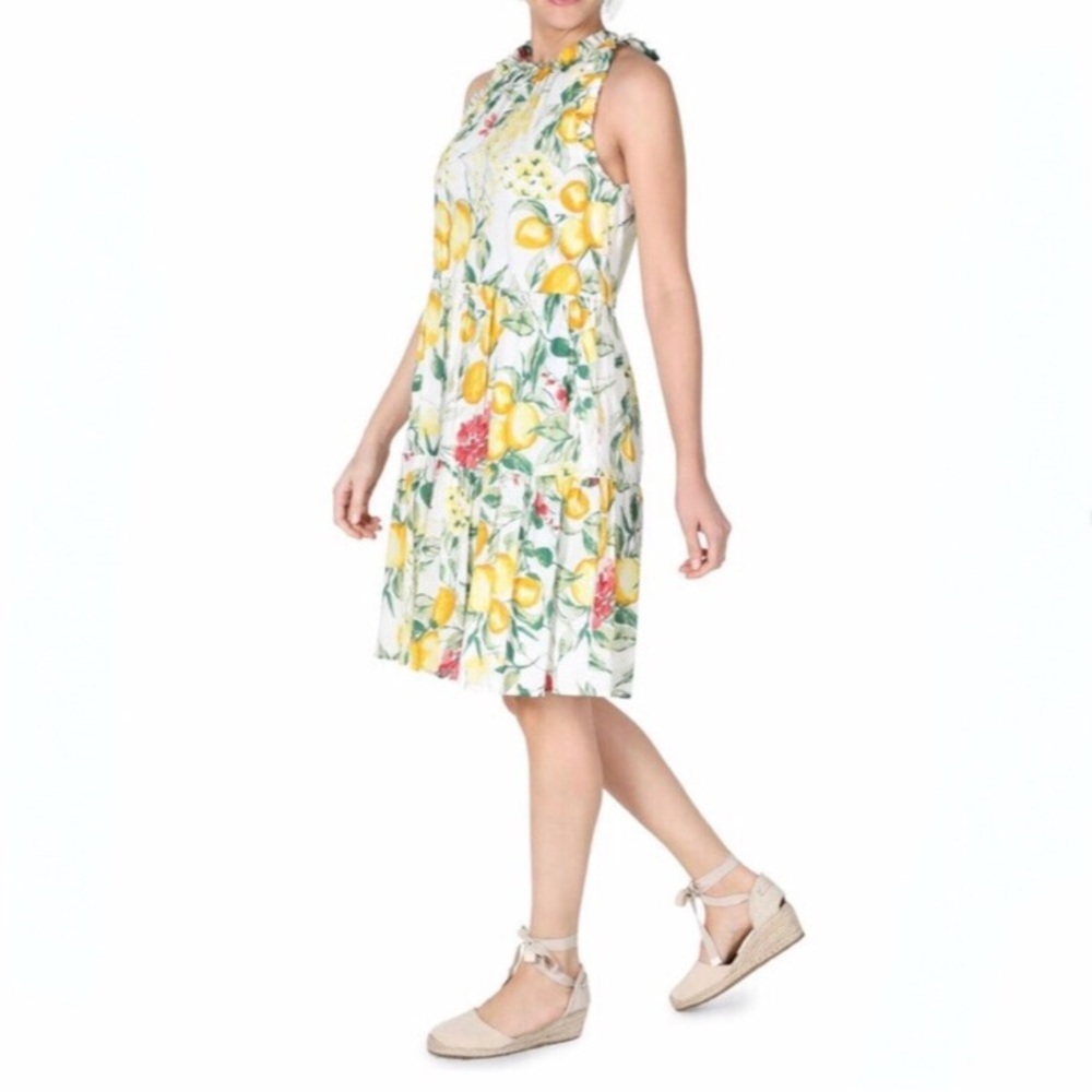 Julia Jordan Lemon Print Dress
